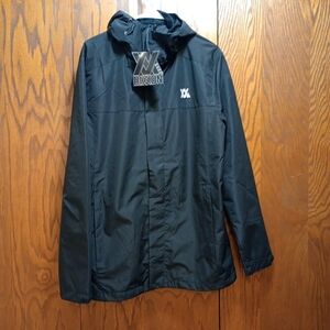 Dixxon Men’s Black Hooded Rain Jacket